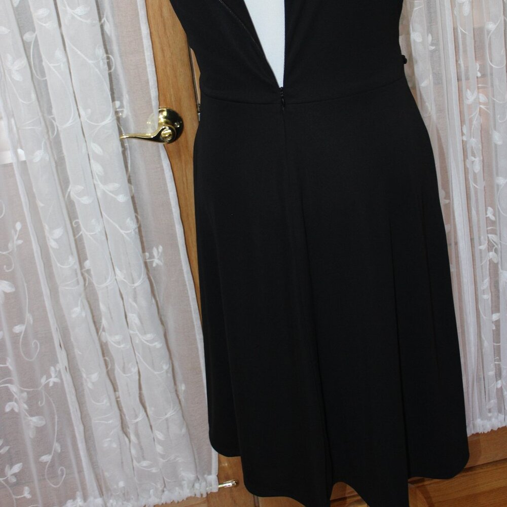 Ralph Lauren NWT $125. Women Black Dress 14 Sleeveless Fit &Flare Cocktail Lined - Picture 9 of 9